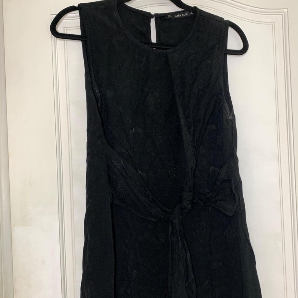 ZARA black snake print top